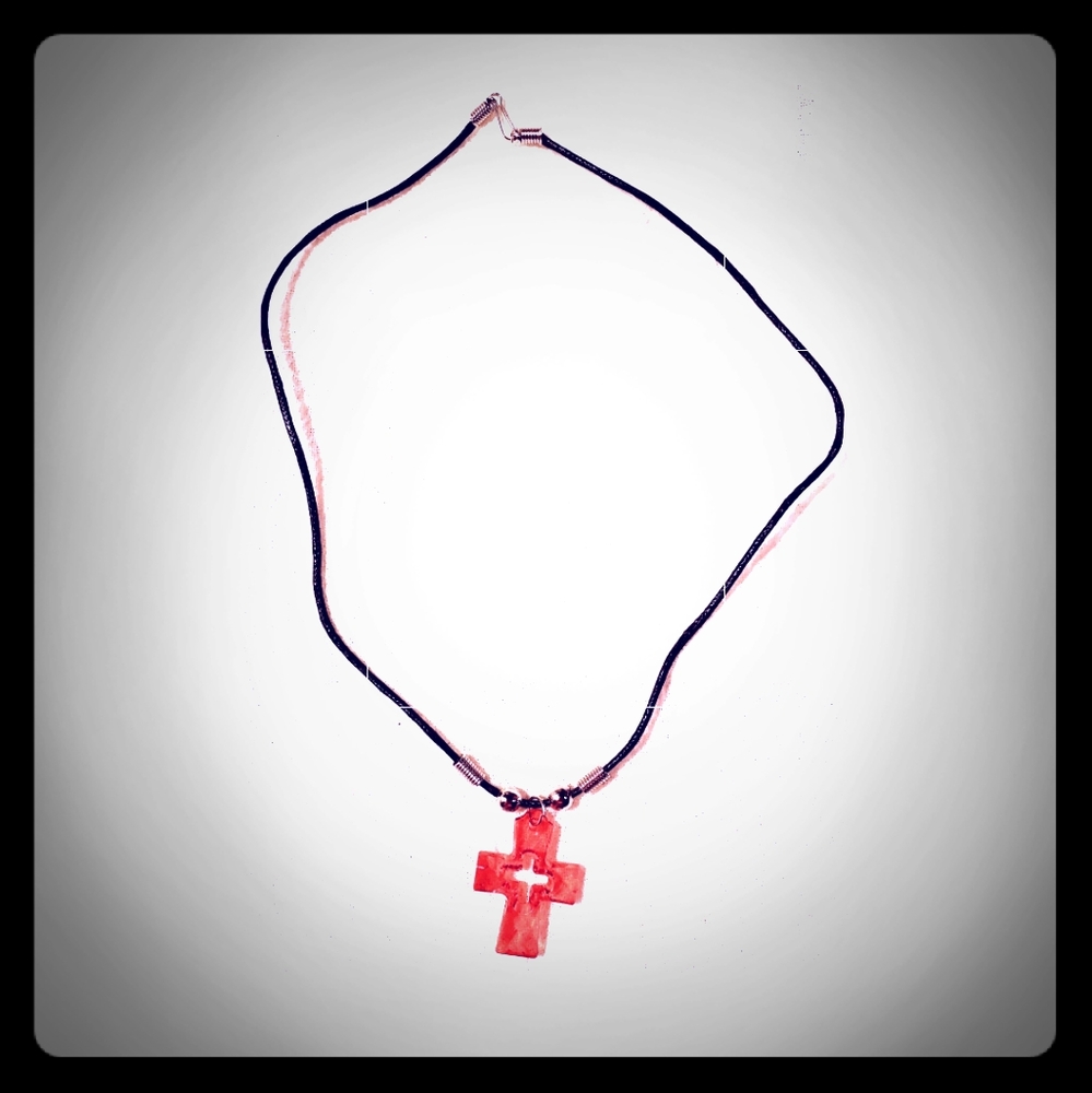 Red Cross Necklace